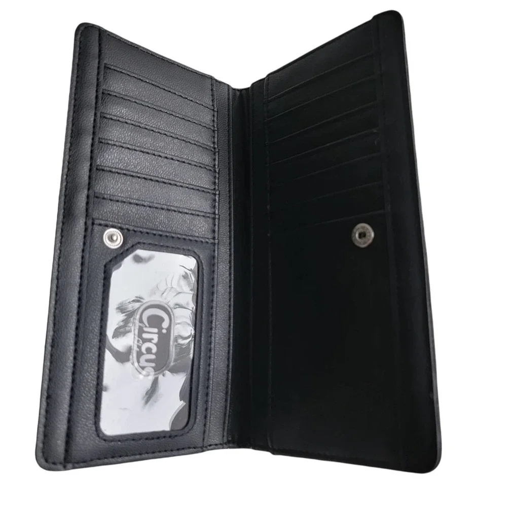 🛑 2 / $40 Sale! SAM Edelman - Circus Niccolla Slim Black Wallet NWT